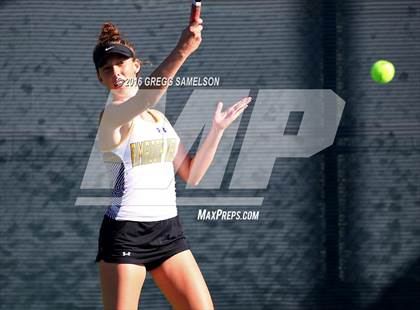Thumbnail 3 in Amador Valley vs. St. Francis (CIF NorCal Regional Team Tennis Championships) photogallery.