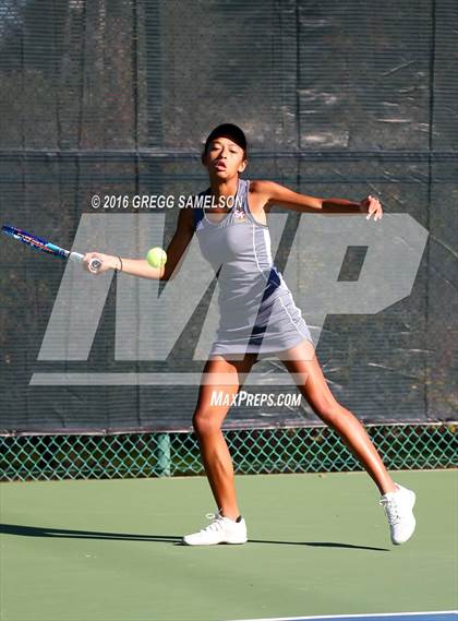 Thumbnail 3 in Amador Valley vs. St. Francis (CIF NorCal Regional Team Tennis Championships) photogallery.