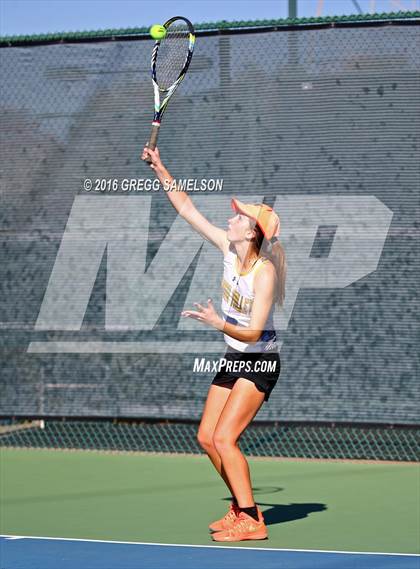 Thumbnail 2 in Amador Valley vs. St. Francis (CIF NorCal Regional Team Tennis Championships) photogallery.
