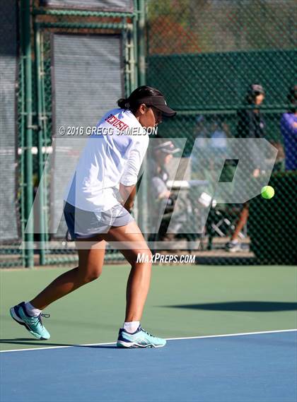 Thumbnail 2 in Amador Valley vs. St. Francis (CIF NorCal Regional Team Tennis Championships) photogallery.