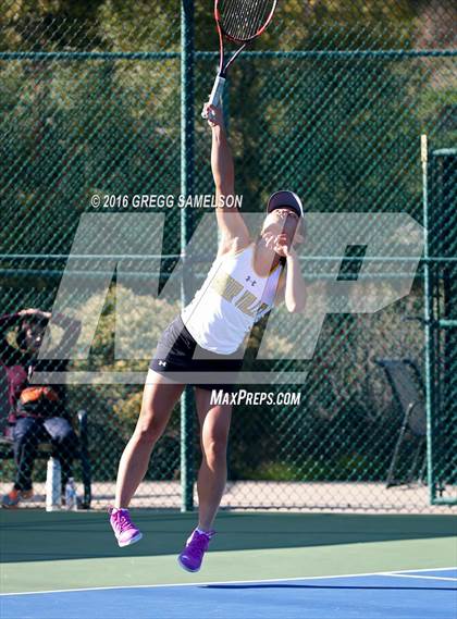 Thumbnail 3 in Amador Valley vs. St. Francis (CIF NorCal Regional Team Tennis Championships) photogallery.