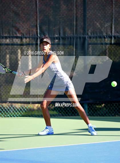 Thumbnail 3 in Amador Valley vs. St. Francis (CIF NorCal Regional Team Tennis Championships) photogallery.