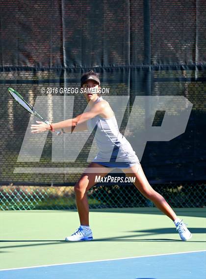 Thumbnail 2 in Amador Valley vs. St. Francis (CIF NorCal Regional Team Tennis Championships) photogallery.