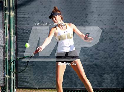 Thumbnail 3 in Amador Valley vs. St. Francis (CIF NorCal Regional Team Tennis Championships) photogallery.
