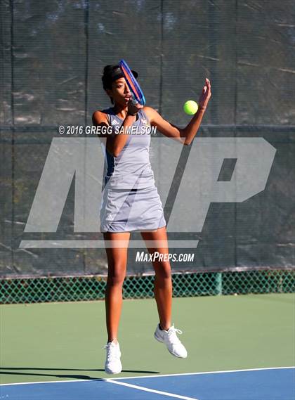 Thumbnail 2 in Amador Valley vs. St. Francis (CIF NorCal Regional Team Tennis Championships) photogallery.