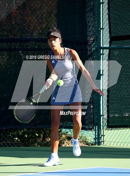 Thumbnail 3 in Amador Valley vs. St. Francis (CIF NorCal Regional Team Tennis Championships) photogallery.