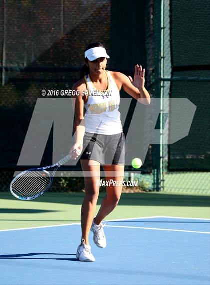 Thumbnail 2 in Amador Valley vs. St. Francis (CIF NorCal Regional Team Tennis Championships) photogallery.