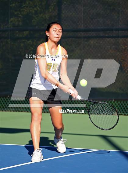 Thumbnail 1 in Amador Valley vs. St. Francis (CIF NorCal Regional Team Tennis Championships) photogallery.