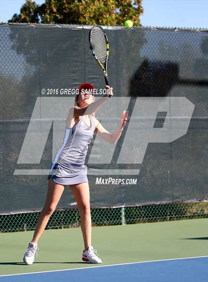 Thumbnail 2 in Amador Valley vs. St. Francis (CIF NorCal Regional Team Tennis Championships) photogallery.