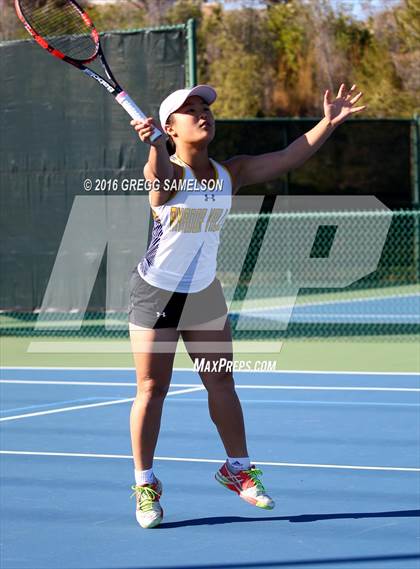 Thumbnail 1 in Amador Valley vs. St. Francis (CIF NorCal Regional Team Tennis Championships) photogallery.