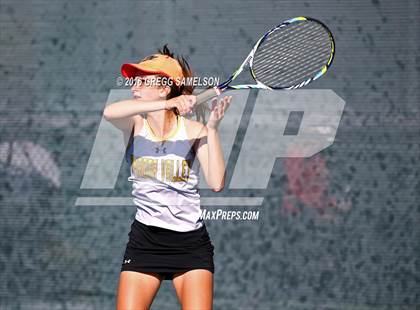 Thumbnail 3 in Amador Valley vs. St. Francis (CIF NorCal Regional Team Tennis Championships) photogallery.