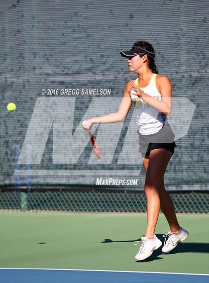 Thumbnail 3 in Amador Valley vs. St. Francis (CIF NorCal Regional Team Tennis Championships) photogallery.