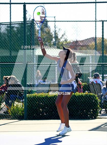 Thumbnail 2 in Amador Valley vs. St. Francis (CIF NorCal Regional Team Tennis Championships) photogallery.