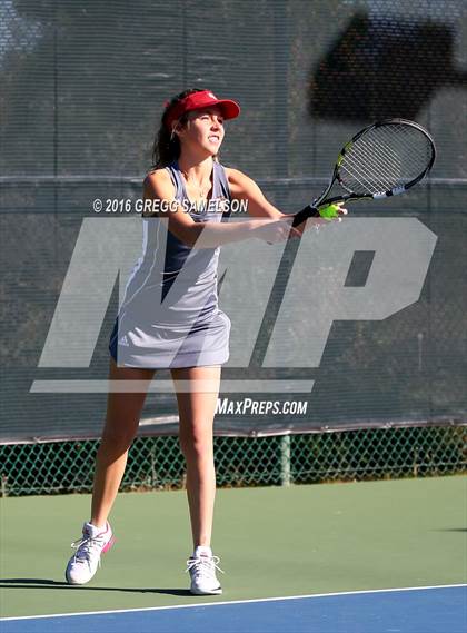 Thumbnail 3 in Amador Valley vs. St. Francis (CIF NorCal Regional Team Tennis Championships) photogallery.