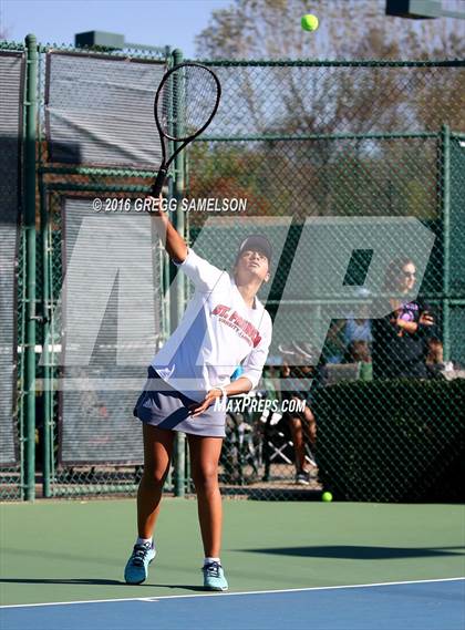Thumbnail 3 in Amador Valley vs. St. Francis (CIF NorCal Regional Team Tennis Championships) photogallery.