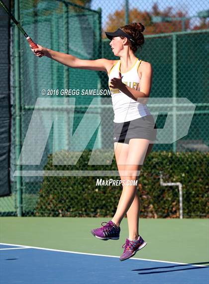 Thumbnail 3 in Amador Valley vs. St. Francis (CIF NorCal Regional Team Tennis Championships) photogallery.