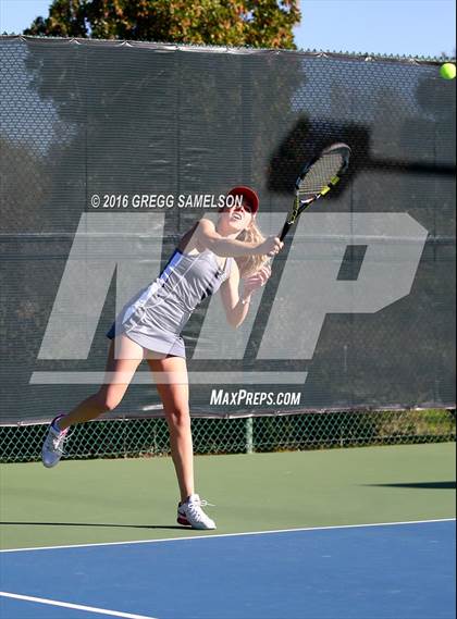 Thumbnail 2 in Amador Valley vs. St. Francis (CIF NorCal Regional Team Tennis Championships) photogallery.