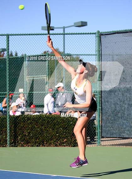 Thumbnail 3 in Amador Valley vs. St. Francis (CIF NorCal Regional Team Tennis Championships) photogallery.