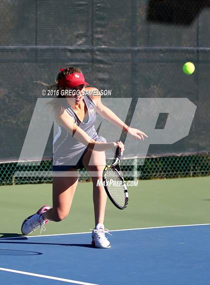 Thumbnail 2 in Amador Valley vs. St. Francis (CIF NorCal Regional Team Tennis Championships) photogallery.