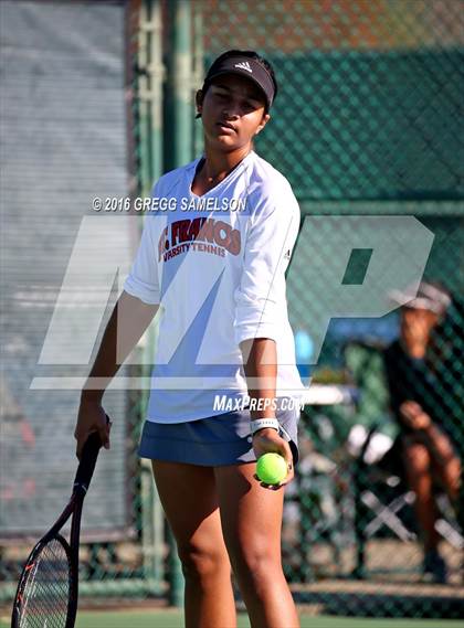 Thumbnail 1 in Amador Valley vs. St. Francis (CIF NorCal Regional Team Tennis Championships) photogallery.