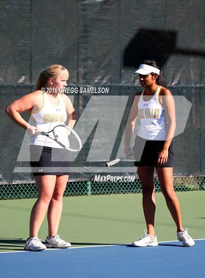 Thumbnail 1 in Amador Valley vs. St. Francis (CIF NorCal Regional Team Tennis Championships) photogallery.
