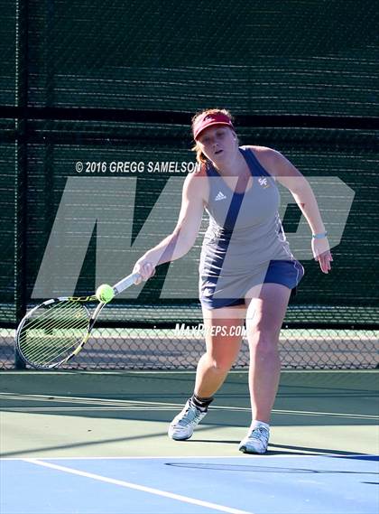 Thumbnail 2 in Amador Valley vs. St. Francis (CIF NorCal Regional Team Tennis Championships) photogallery.