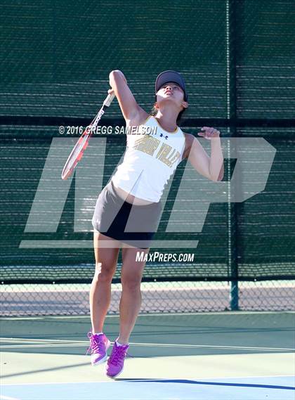 Thumbnail 2 in Amador Valley vs. St. Francis (CIF NorCal Regional Team Tennis Championships) photogallery.