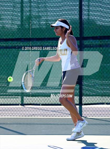Thumbnail 2 in Amador Valley vs. St. Francis (CIF NorCal Regional Team Tennis Championships) photogallery.