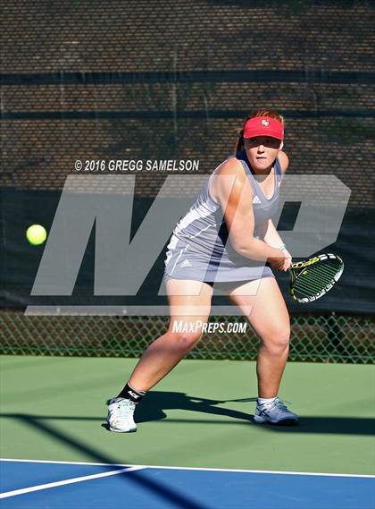 Thumbnail 2 in Amador Valley vs. St. Francis (CIF NorCal Regional Team Tennis Championships) photogallery.