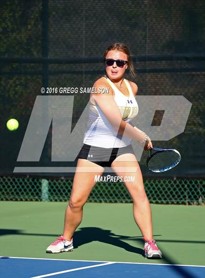 Thumbnail 2 in Amador Valley vs. St. Francis (CIF NorCal Regional Team Tennis Championships) photogallery.