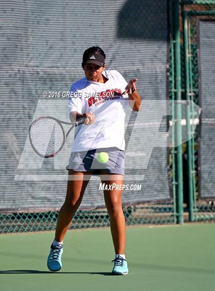 Thumbnail 1 in Amador Valley vs. St. Francis (CIF NorCal Regional Team Tennis Championships) photogallery.