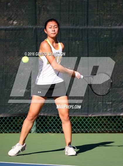 Thumbnail 3 in Amador Valley vs. St. Francis (CIF NorCal Regional Team Tennis Championships) photogallery.
