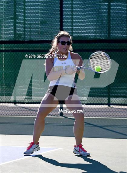 Thumbnail 2 in Amador Valley vs. St. Francis (CIF NorCal Regional Team Tennis Championships) photogallery.