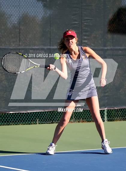 Thumbnail 2 in Amador Valley vs. St. Francis (CIF NorCal Regional Team Tennis Championships) photogallery.
