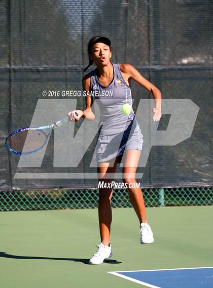 Thumbnail 3 in Amador Valley vs. St. Francis (CIF NorCal Regional Team Tennis Championships) photogallery.