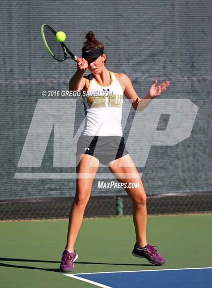 Thumbnail 2 in Amador Valley vs. St. Francis (CIF NorCal Regional Team Tennis Championships) photogallery.