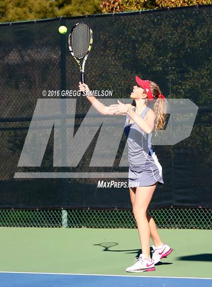 Thumbnail 3 in Amador Valley vs. St. Francis (CIF NorCal Regional Team Tennis Championships) photogallery.