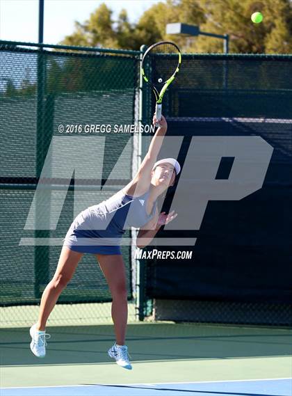 Thumbnail 3 in Amador Valley vs. St. Francis (CIF NorCal Regional Team Tennis Championships) photogallery.