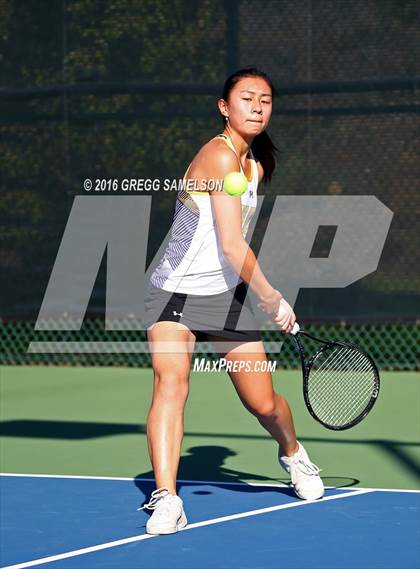 Thumbnail 3 in Amador Valley vs. St. Francis (CIF NorCal Regional Team Tennis Championships) photogallery.
