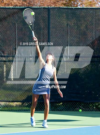 Thumbnail 3 in Amador Valley vs. St. Francis (CIF NorCal Regional Team Tennis Championships) photogallery.