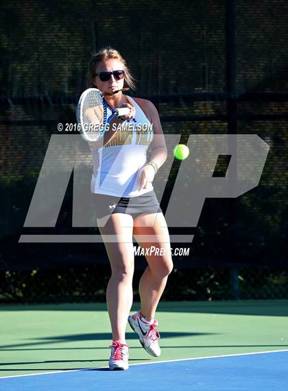 Thumbnail 2 in Amador Valley vs. St. Francis (CIF NorCal Regional Team Tennis Championships) photogallery.