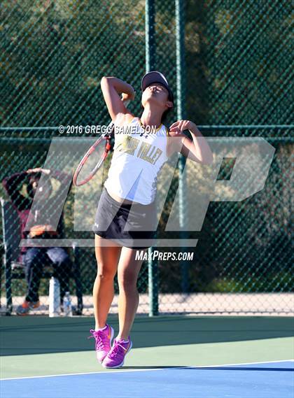 Thumbnail 3 in Amador Valley vs. St. Francis (CIF NorCal Regional Team Tennis Championships) photogallery.