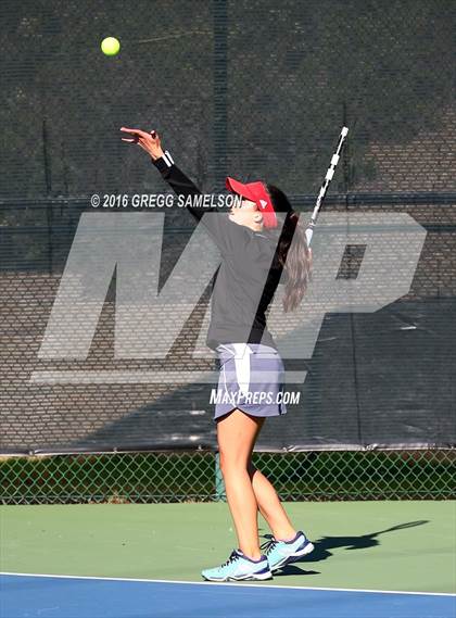 Thumbnail 3 in Amador Valley vs. St. Francis (CIF NorCal Regional Team Tennis Championships) photogallery.