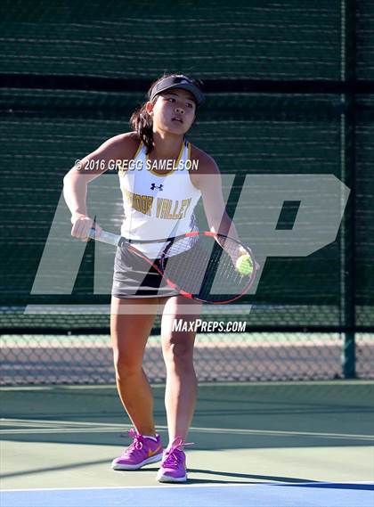Thumbnail 1 in Amador Valley vs. St. Francis (CIF NorCal Regional Team Tennis Championships) photogallery.