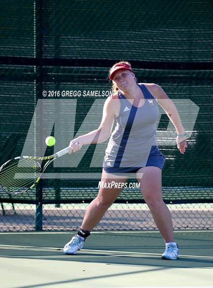 Thumbnail 2 in Amador Valley vs. St. Francis (CIF NorCal Regional Team Tennis Championships) photogallery.