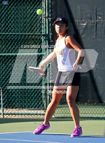 Thumbnail 3 in Amador Valley vs. St. Francis (CIF NorCal Regional Team Tennis Championships) photogallery.