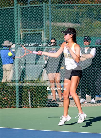 Thumbnail 2 in Amador Valley vs. St. Francis (CIF NorCal Regional Team Tennis Championships) photogallery.