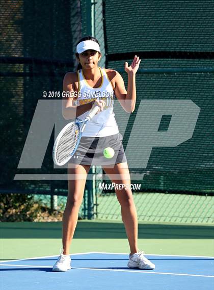 Thumbnail 3 in Amador Valley vs. St. Francis (CIF NorCal Regional Team Tennis Championships) photogallery.