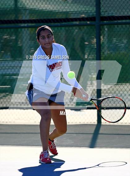 Thumbnail 2 in Amador Valley vs. St. Francis (CIF NorCal Regional Team Tennis Championships) photogallery.