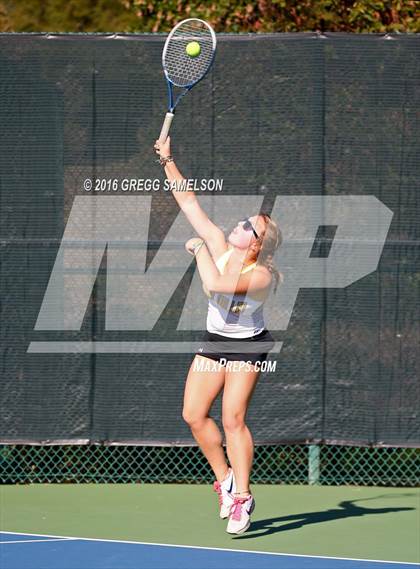 Thumbnail 2 in Amador Valley vs. St. Francis (CIF NorCal Regional Team Tennis Championships) photogallery.